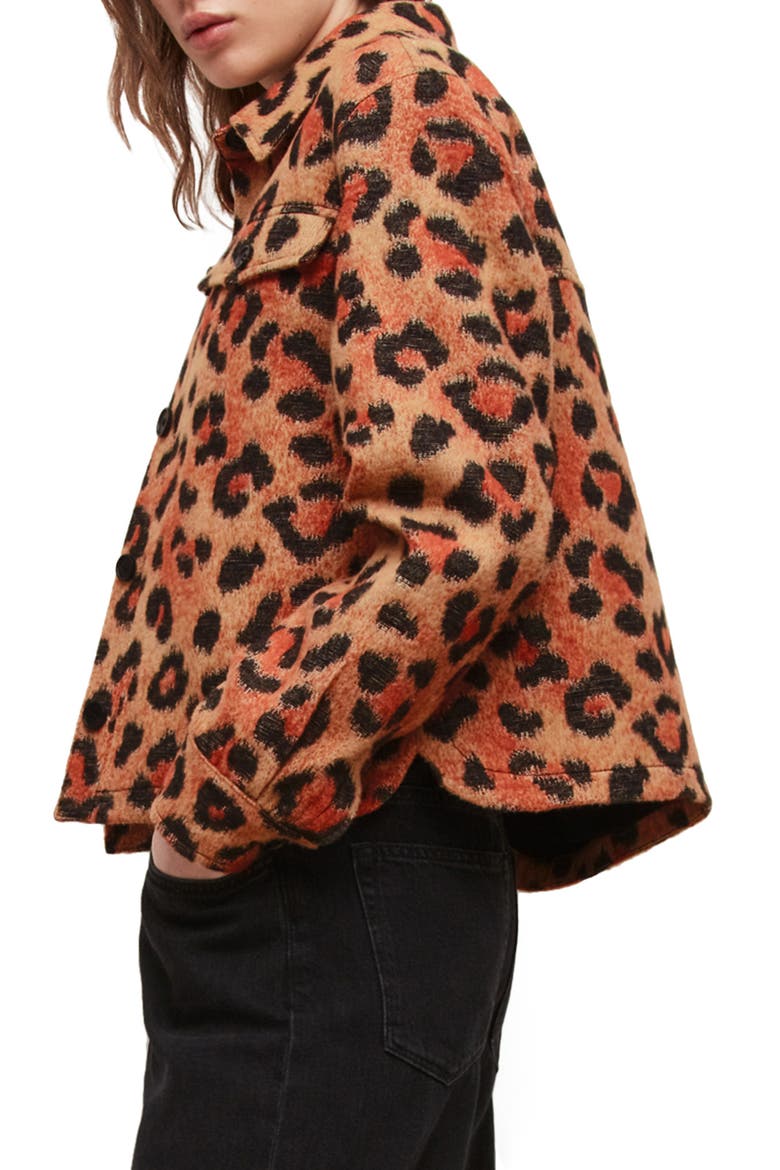 Honor Leopard Print Jacket, Alternate, color, BROWN