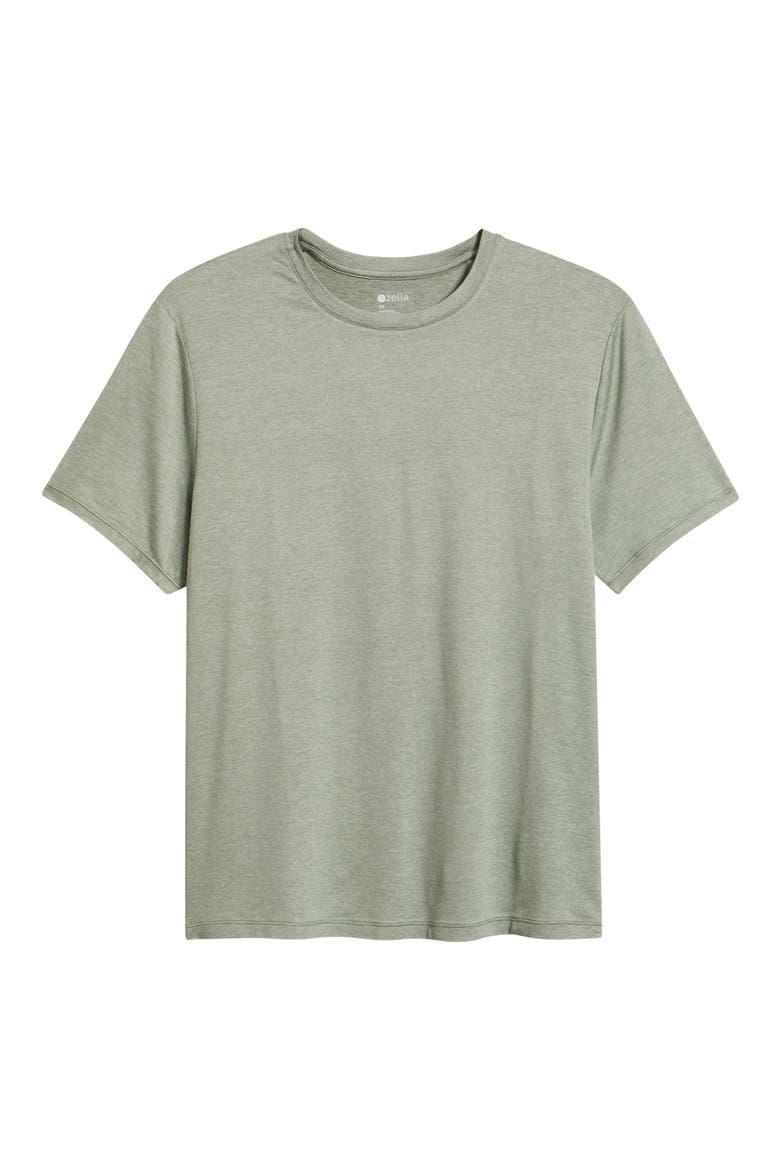 Dynamic Crewneck T-Shirt, Alternate, color, GREEN SLATE HEATHER