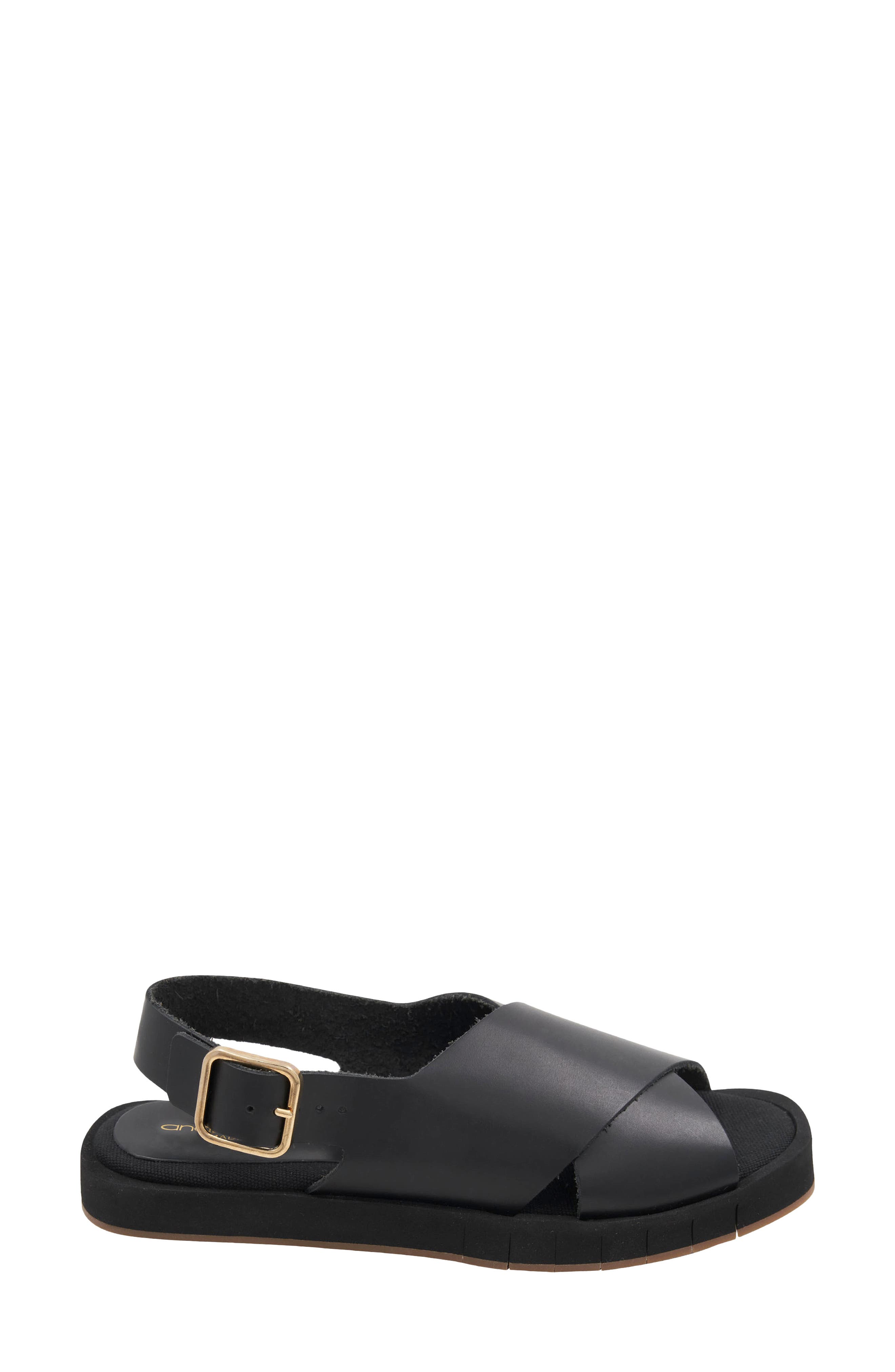 André Assous Pepper Slingback Sandal, Alternate, color, Black