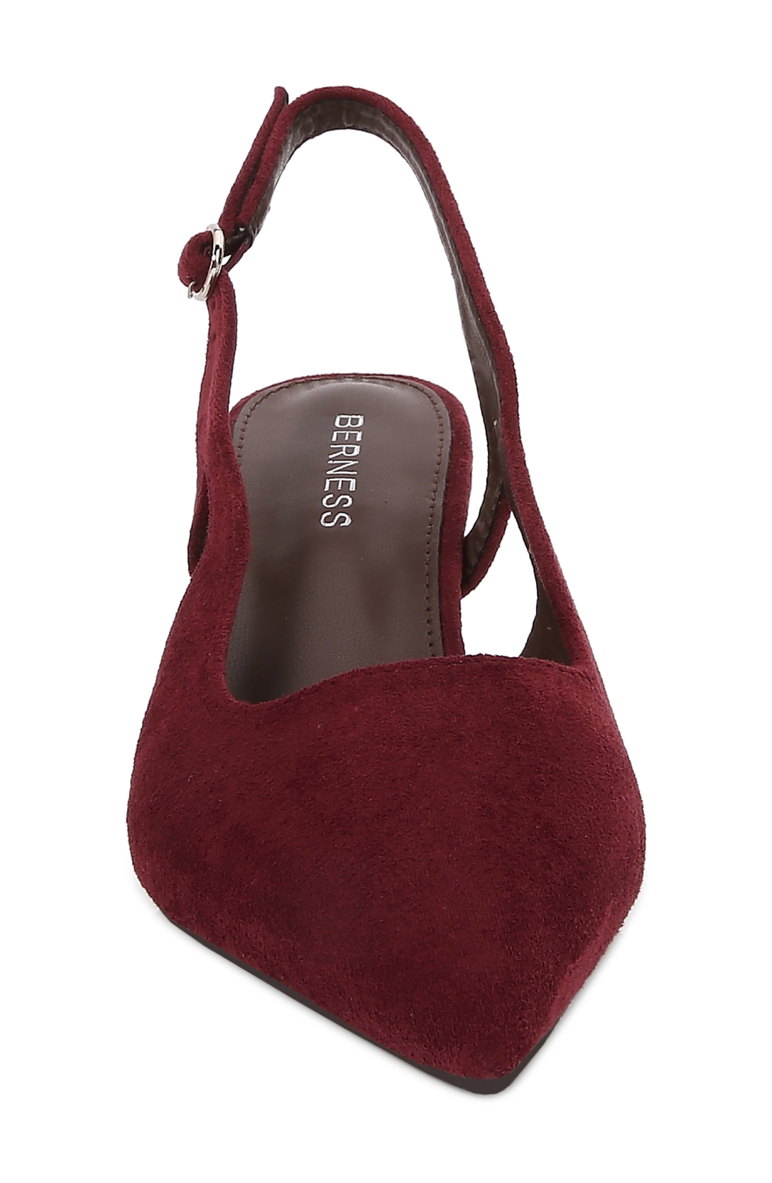 Margaret Faux Leather Slingback Pump, Alternate, color, WINE