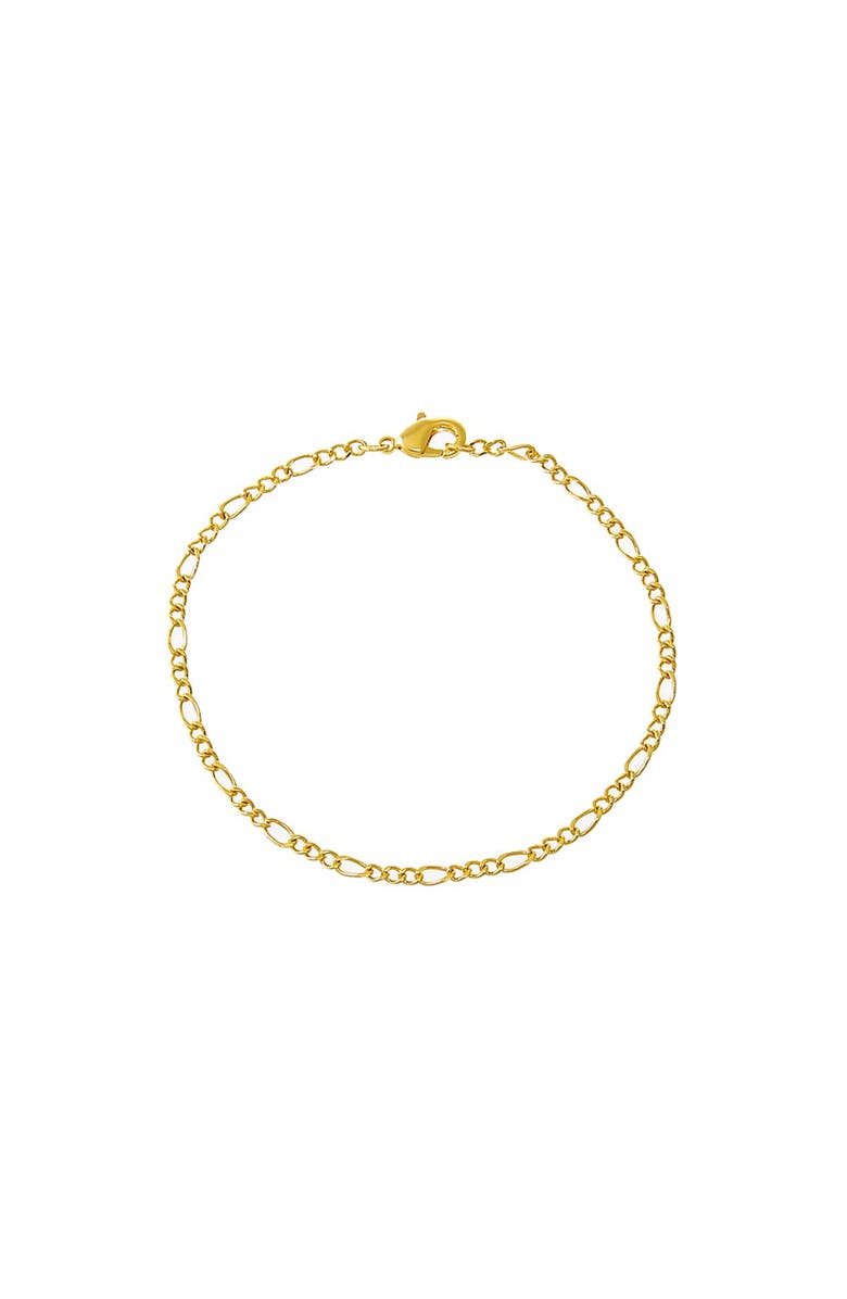 BY ADINA EDEN Baby Figaro Chain Bracelet, Main, color, Gold