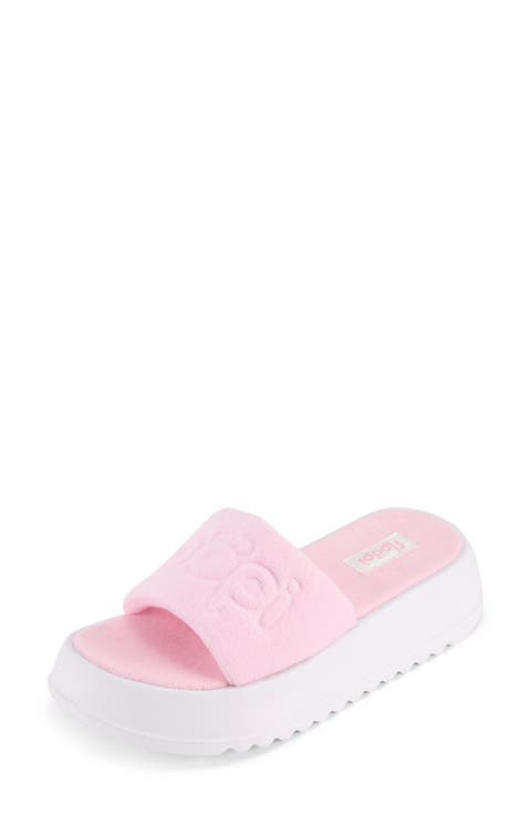 Terry Platform Slide Sandal (Women)