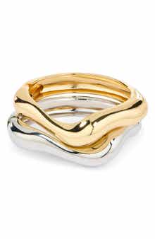 NATASHA Set of 2 Molten Bracelets