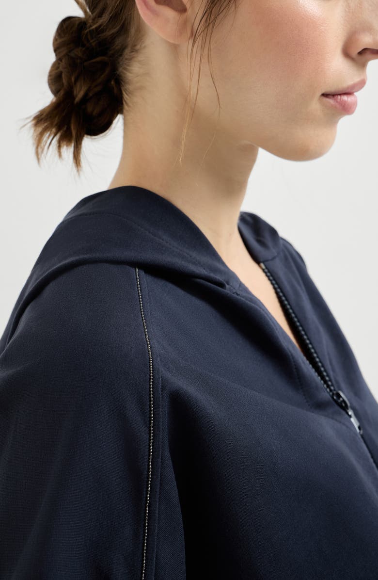 Brunello Cucinelli Lightweight French terry sweatshirt, Alternate, color, Blue