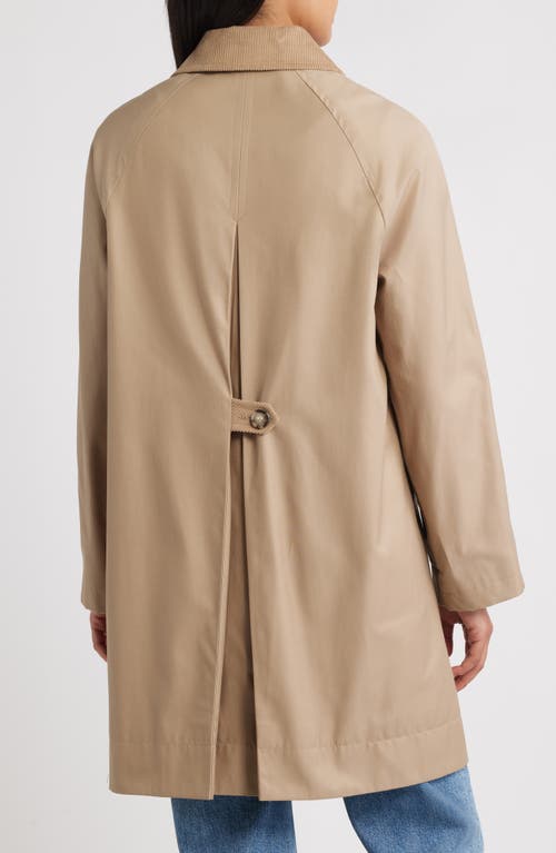 Sam Edelman Corduroy Collar Raincoat
