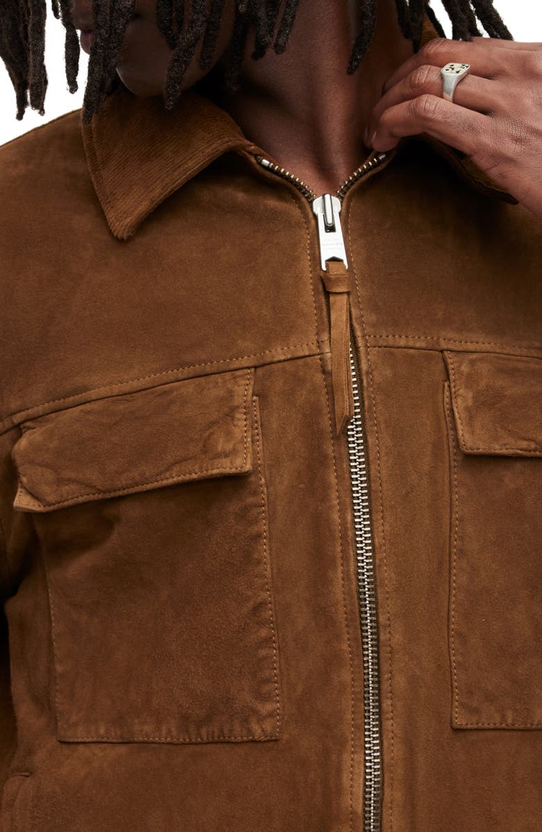 AllSaints Cozza Suede Jacket, Alternate, color, 