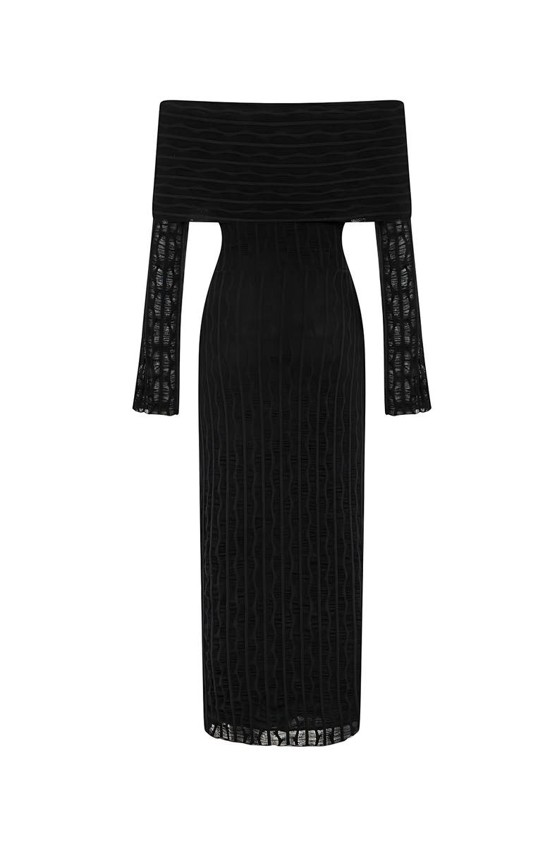 Nocturne Off the Shoulder Layered Design Dress, Alternate, color, 