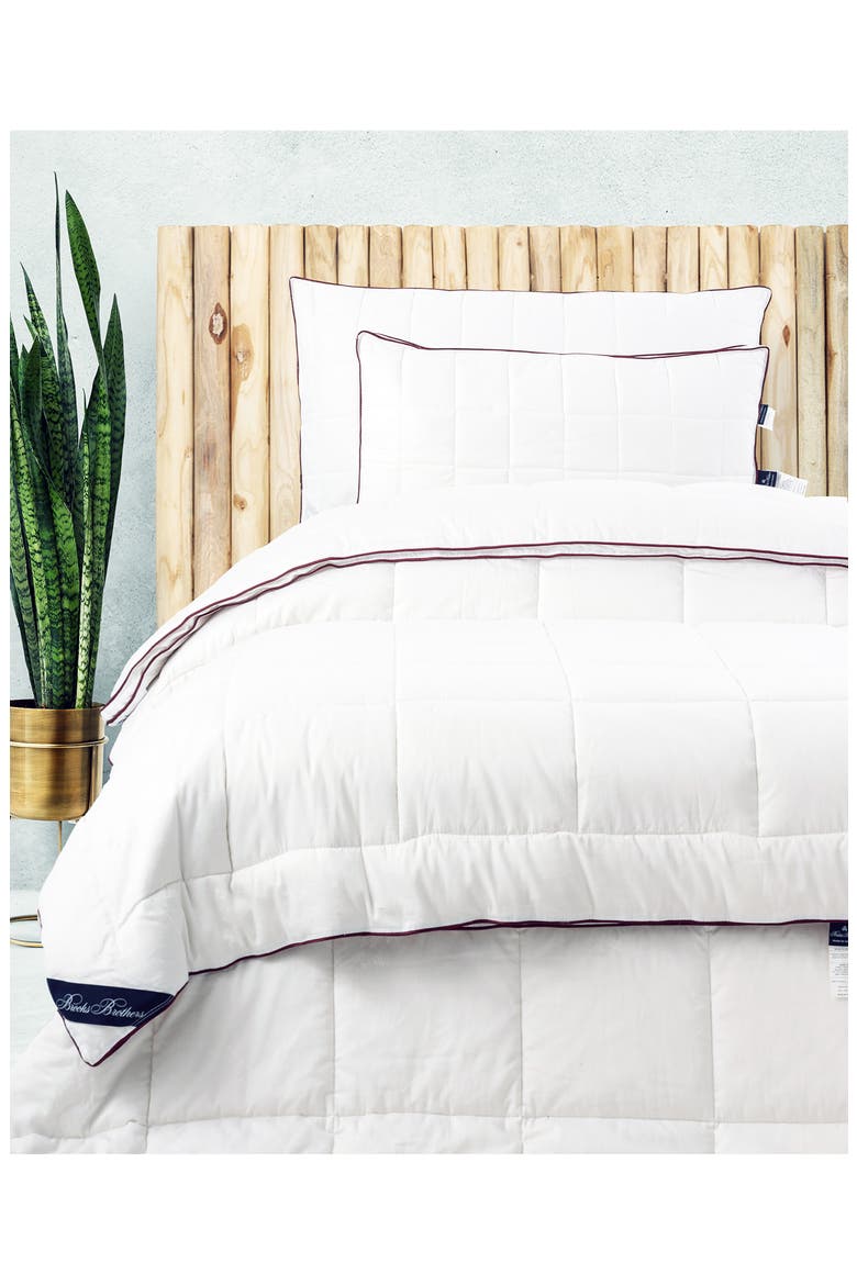 Turkish Cotton Sateen Comforter, Alternate, color, WHITE