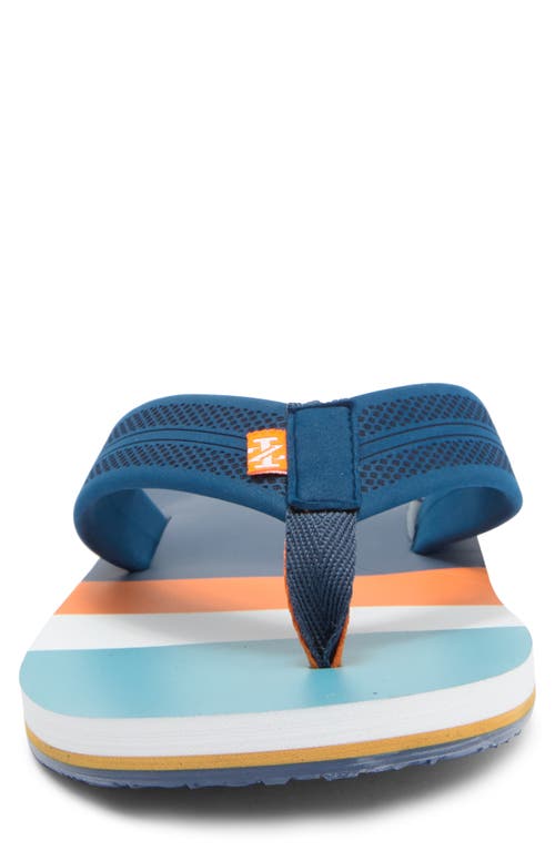 Izod Stripe Flip Flop In Oak Buff