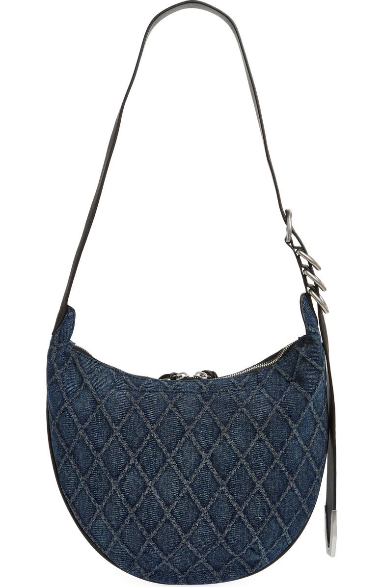 rag & bone Mini Spire Denim Hobo Bag, Alternate, color,