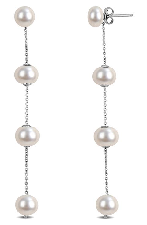 Freshwater Cultured Pearl Drop Earrings