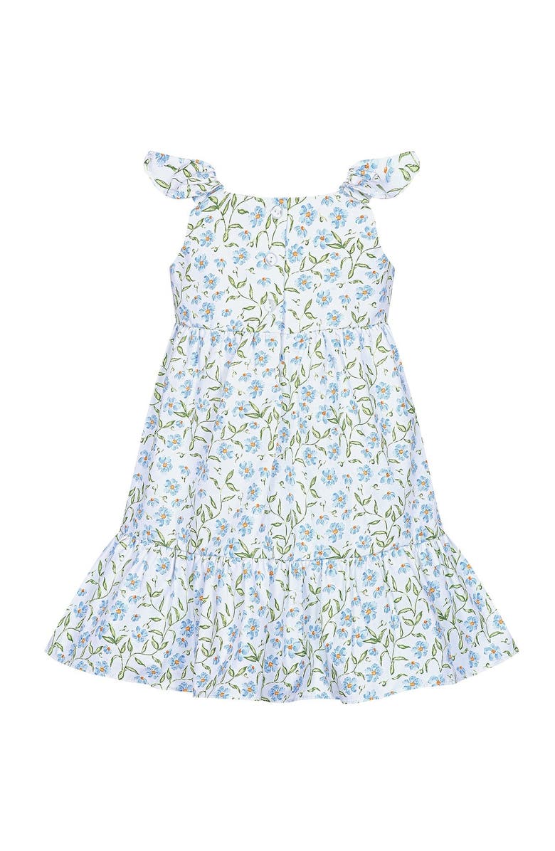 Nellapima Blue Vines Woven Summer Dress - Toddler & Little Kid, Alternate, color, Blue