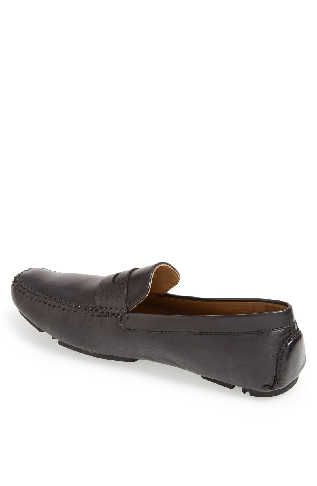 'Sven' Penny Loafer, Alternate, color, BLACK TGLOVE