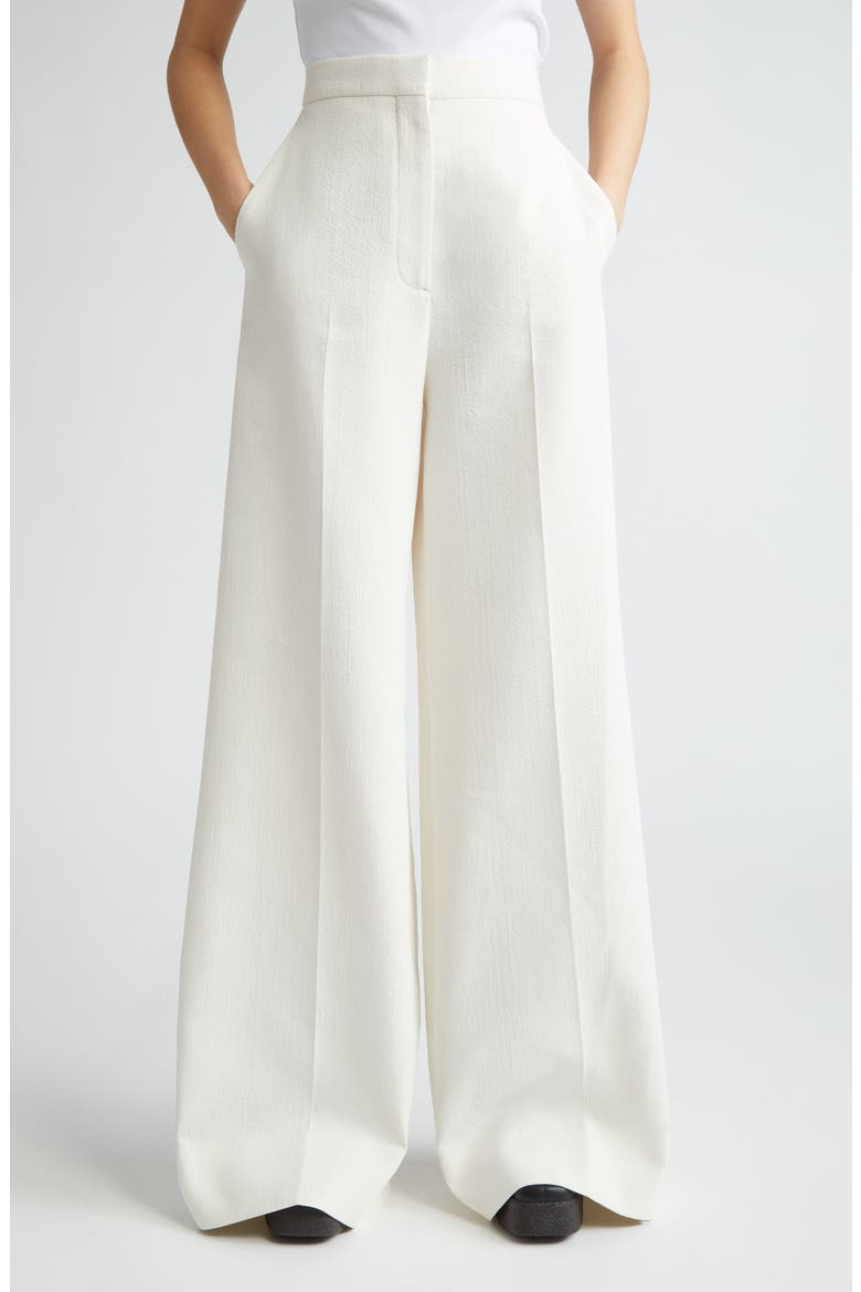 Wide Leg Trousers, Main, color, WHITE