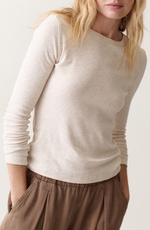 Mini Ribbed Crewneck Tee