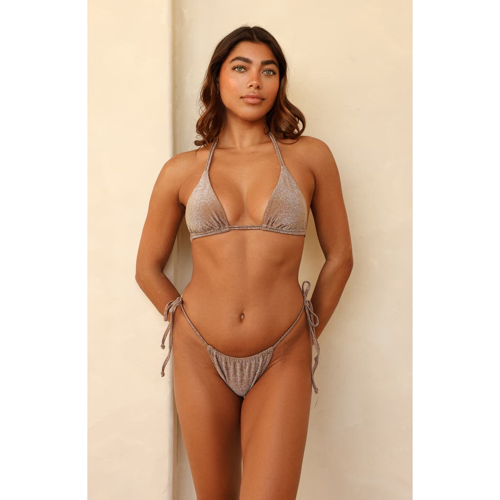 Dippin Daisys Paris Cheeky Bikini Bottom In Cacao