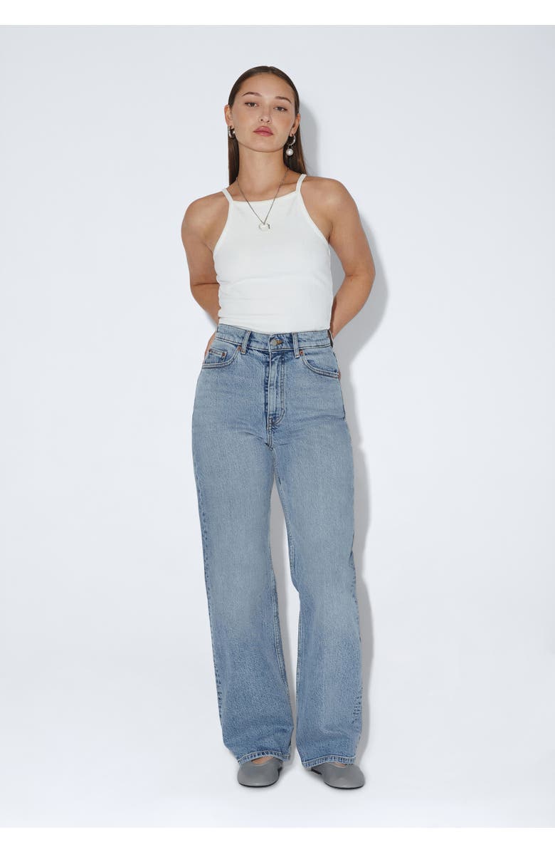 Dr Denim Echo High Straight Jeans, Alternate, color, Bay Blue Jay