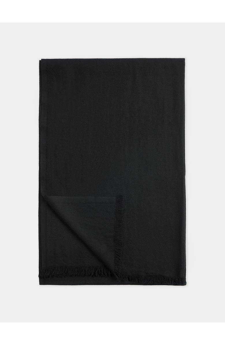 Gobi Cashmere Lightweight Cashmere Woven Scarf, Alternate, color, Black