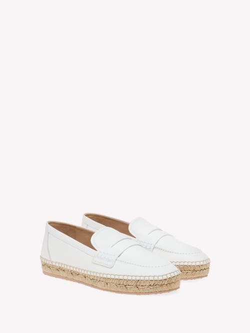 Gianvito Rossi Woven Raffia Espadrilles In White
