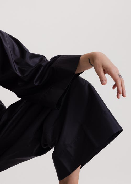 Alas Wide Pleated Pants In Blue