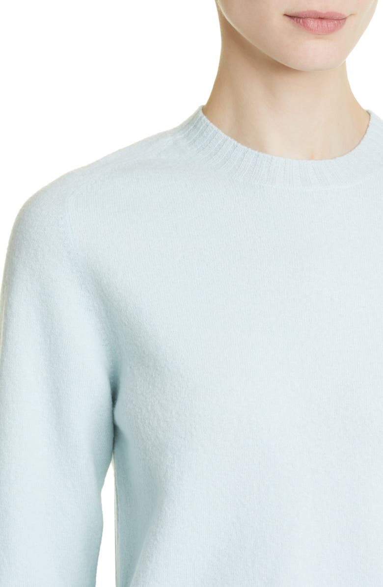 Jil Sander Merino Wool Shrunken Crewneck Sweater, Alternate, color,
