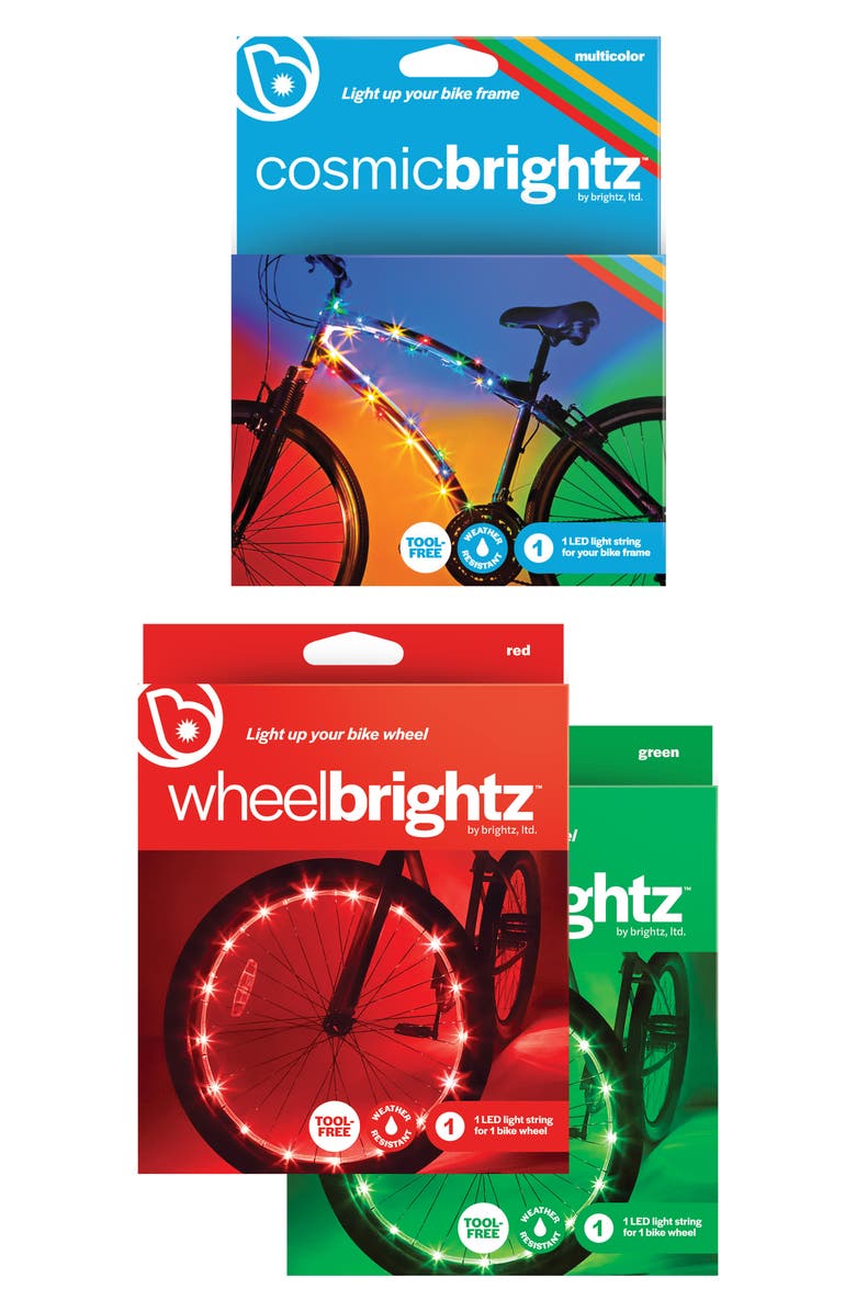 BRIGHTZ Wheel Brightz and Cosmic Brightz Bike Light Bundle, Main, color, 