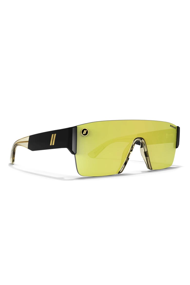 Kingpin 99mm Polarized Shield Sunglasses, Alternate, color, PRIME 21 - GOLD