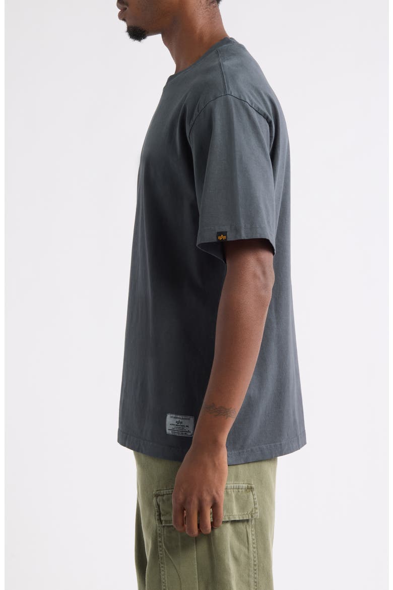 Battlewash Cotton T-Shirt, Alternate, color, BLACK