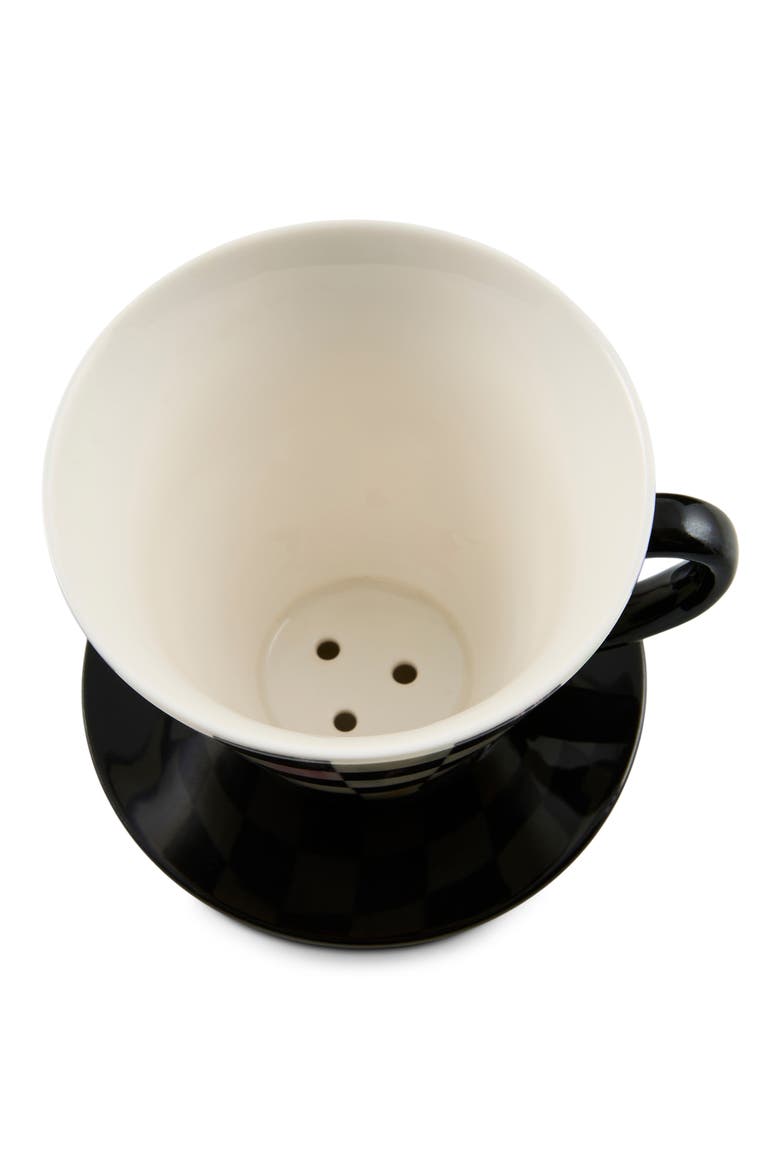Courtly Check Coffee Pour Over, Alternate, color, BLACK