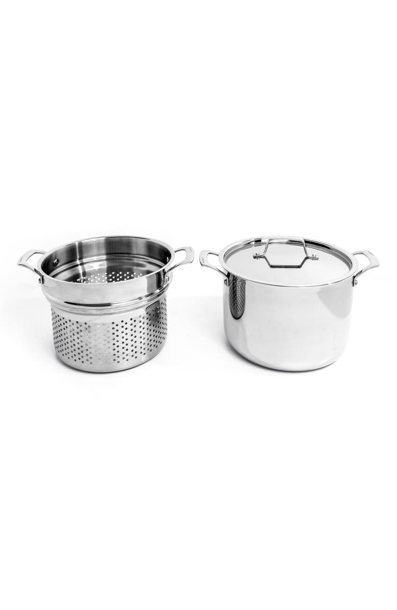 BergHOFF Professional Straight 3-Piece Stainless Steel Cookware Set, Main, color, Silver