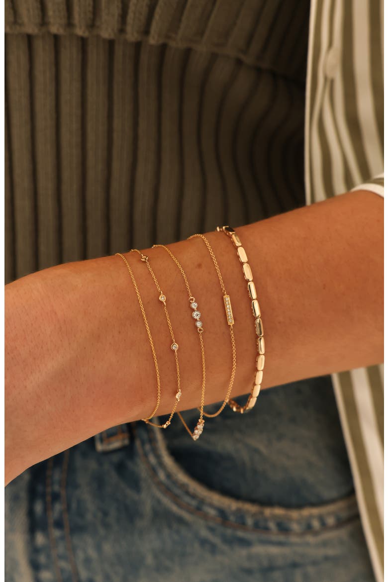Ava Bea Diamond Trio Bracelet, Alternate, color, YELLOW GOLD