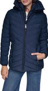 DKNY Water Resistant Lightweight Puffer Jacket with Bib