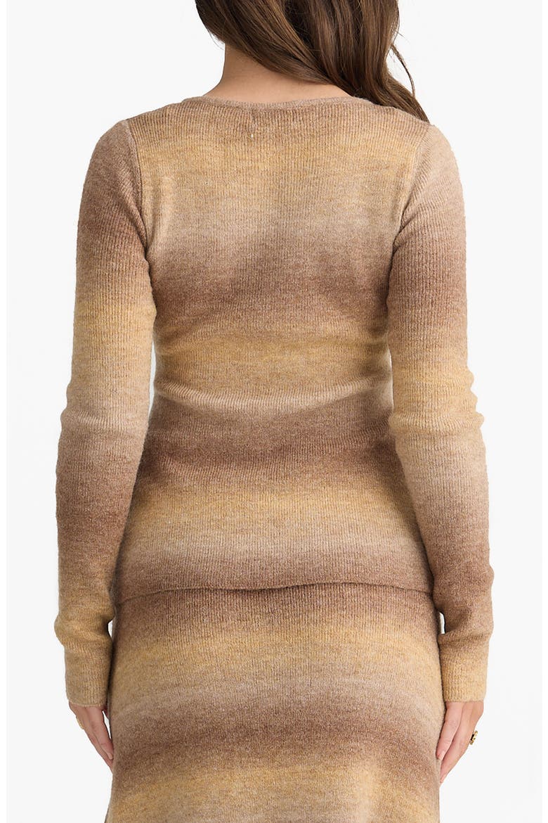 Essence Cardigan, Alternate, color, CARAMEL OMBRE