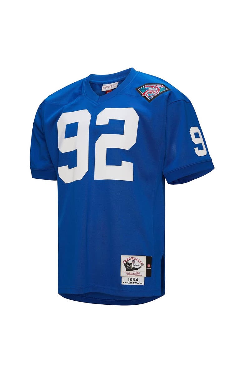 Mitchell & Ness Men's Mitchell & Ness Michael Strahan Royal New York Giants 1994 Authentic Throwback Retired Player Jersey, Alternate, color, Royal
