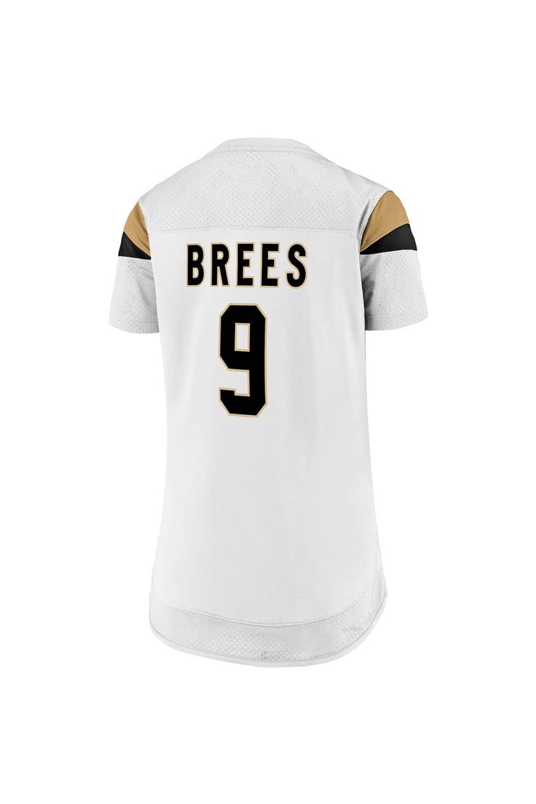 Women's Fanatics Branded Drew Brees White New Orleans Saints Athena Name & Number Fashion Top, Alternate, color, White