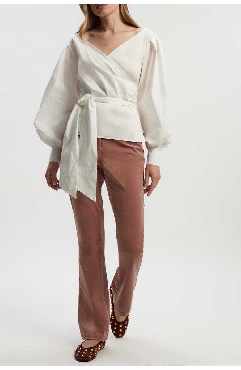 Karen Millen Stretch Cord Kickflare Jean, Alternate, color, Pink