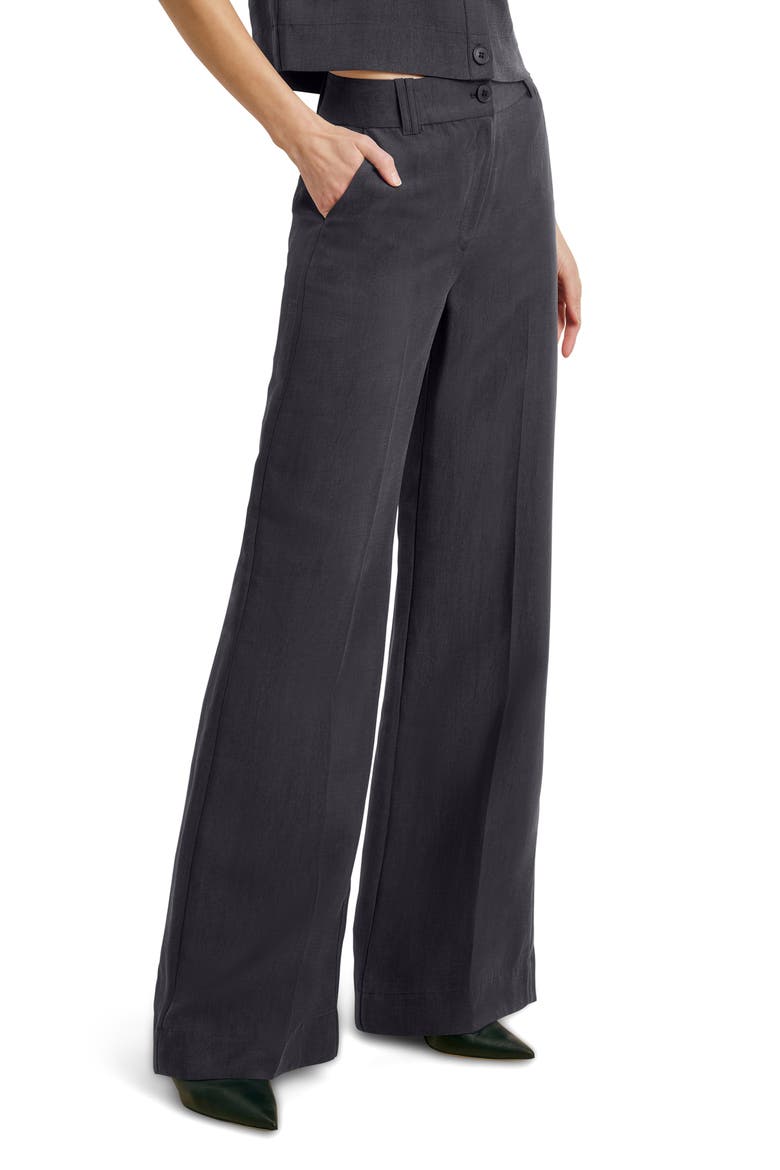 The Fine Line Pinstripe Pants, Alternate, color, NAVY