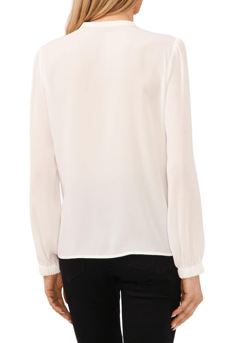 Button Front Blouse, Alternate, color, NEW IVORY