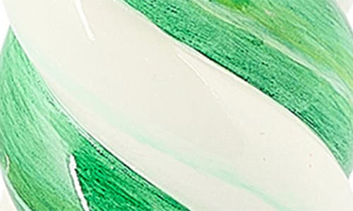 Mackenzie-childs Mackenzie Childs Check It Out Illuminated Candle Decoration In Green