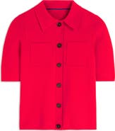 Boden Knit Button-up Top