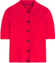 Boden Knit Button-up Top
