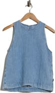 7 For All Mankind Cotton & Linen Sleeveless Top