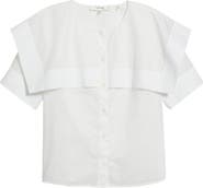 FRAME The Sleek Cape Button-Up Shirt