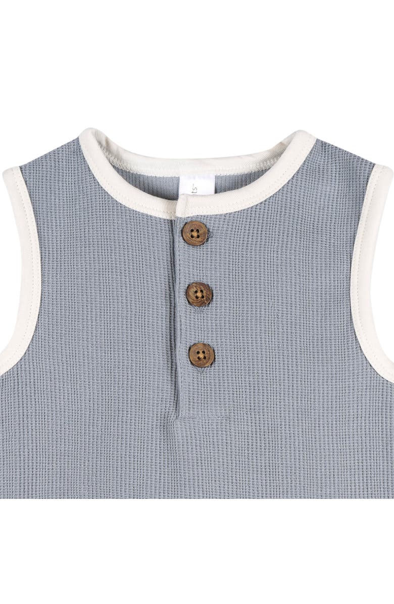 Modern Moments<sup>™</sup> by Gerber Henley Romper, Alternate, color, Weathervane