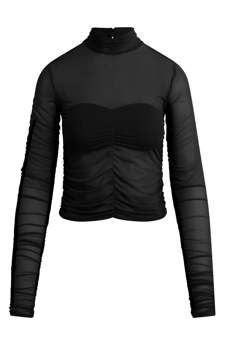 Favorite Daughter The Love Language Mesh Top, Alternate, color, Black