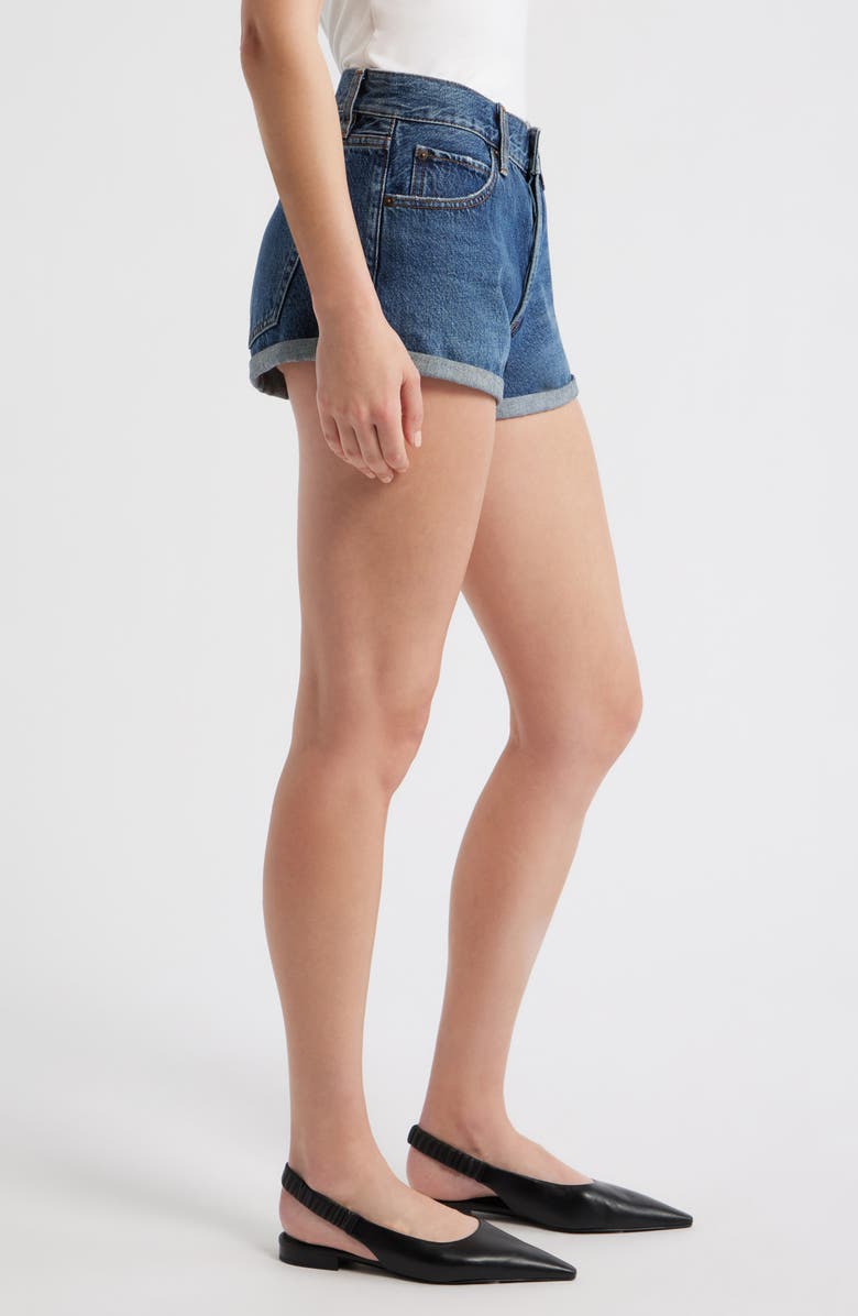 FRAME The Darling Cuffed Denim Shorts, Alternate, color, Honeybee