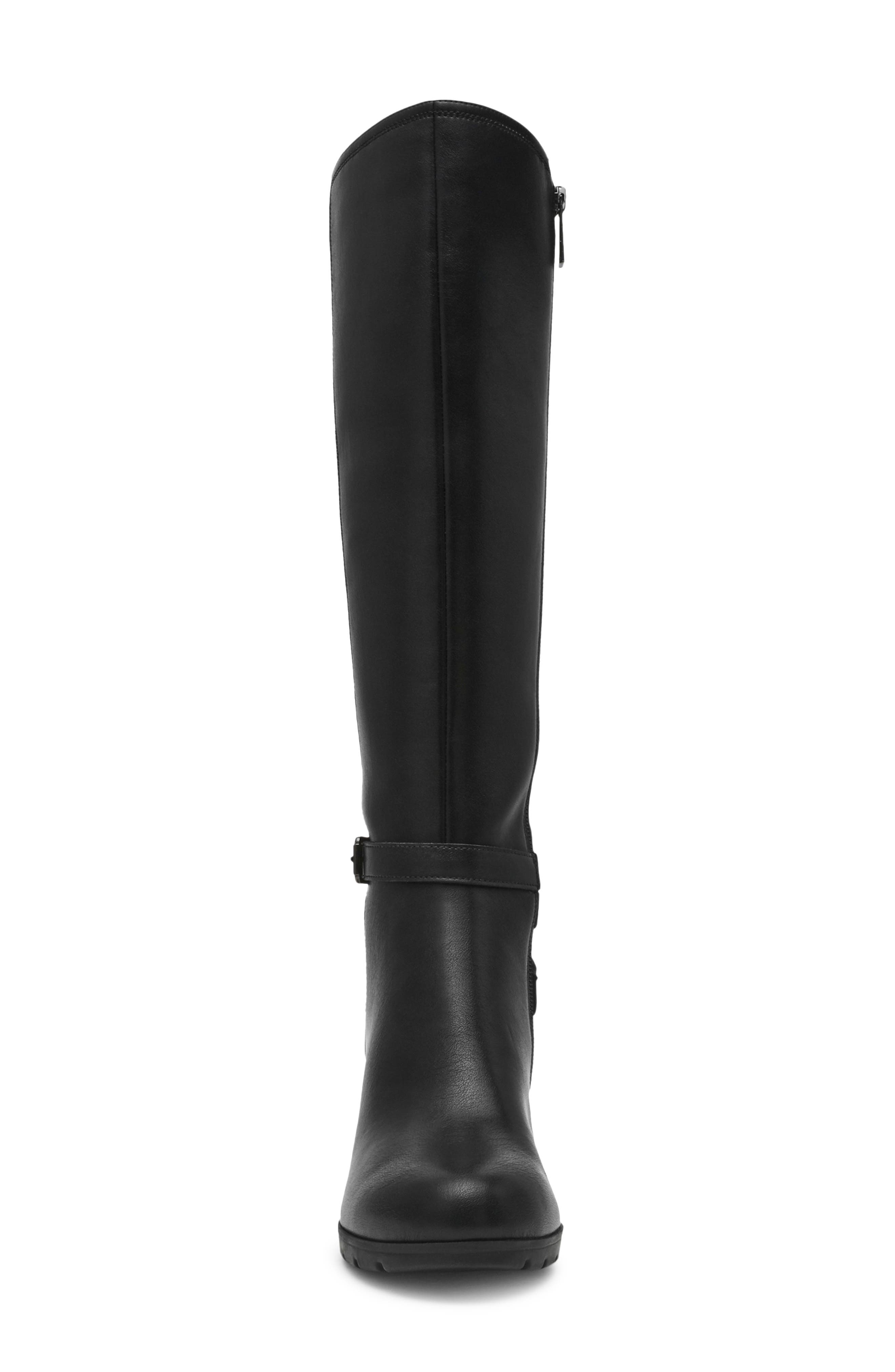 Anne Klein Rylee Boot, Alternate, color, Black Smooth