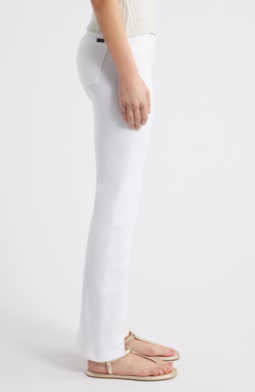 Hue Game Changing High Waist Straight Leg Denim Leggings In White