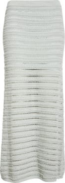 A.L.C. Lana Open Stitch Cotton Blend Maxi Skirt | Nordstrom