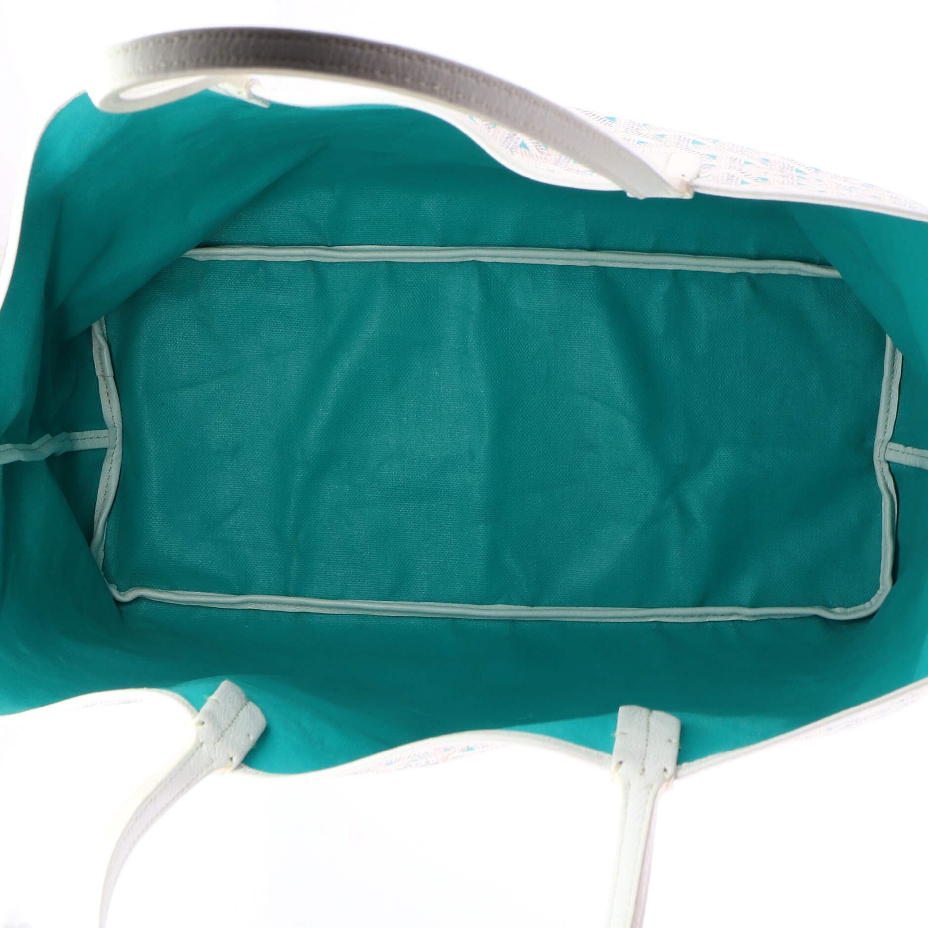 Pre-Owned Goyard Saint Louis Tote Claire Voie Coated Canvas PM, Alternate, color, White